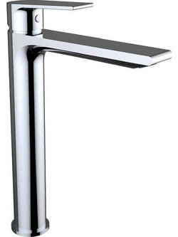 Clever Agora Xtreme Αναμεικτική 28cm Μπαταρία Νιπτήρα Ψηλή Ασημί 60103GR