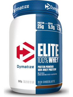 Dymatize Elite 100% Whey Gourmet Vanilla Πρωτεΐνη Ορού Γάλακτος Γράμμωσης Χωρίς Γλουτένη 942gr
