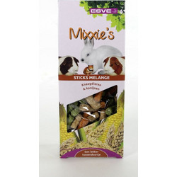 Esve Λιχουδιά Mixxies Sticks Melange για Κουνέλια +amp Τρωκτικά 100gr