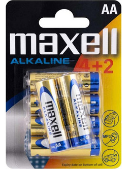Maxell Alkaline AA 6τμχ