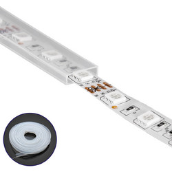 GloboStar(R) 70903 Αδιάβροχο IP68 Κανάλι Σιλικόνης 12mm για Ταινίες LED 10mm