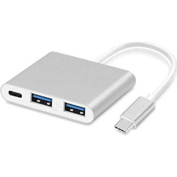 Andowl Q-US2 USB Hub 3.0 USB-C με 3 Θύρες USB-A / USB-C