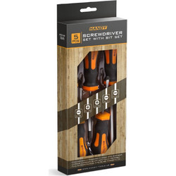 Handy 10696 Σετ Κατσαβίδια 5 Τεμαχίων με Μαγνητική Μύτη & Εργονομική Λαβή