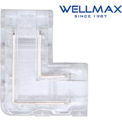 CONNECTOR ΤΑΙΝΙΑΣ LED COB 8mm ΓΩΝΙΑΚΟΣ ΤΥΠΟΥ L WELLMAX