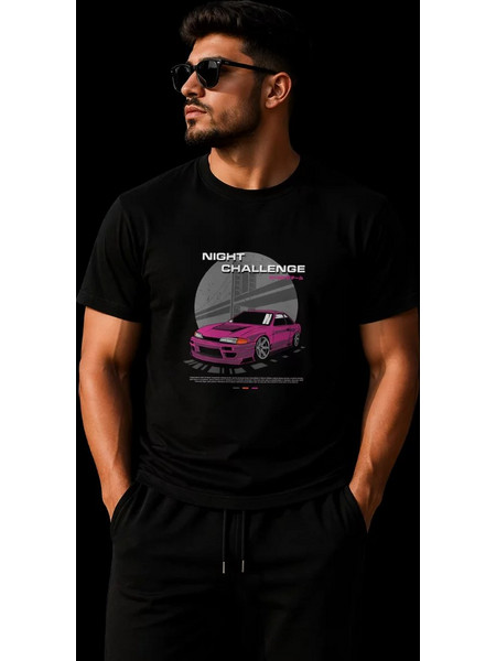 Unisex Βαμβακερό T-Shirt με Στάμπα - Nissan R32