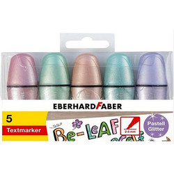 Μαρκαδόροι υπογραμμίσεως mini pastell glitter σετ 6τεμ EBERHARD FABER 551409