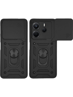 Sonique Ring Armor CamPro Θήκη Black (Xiaomi Redmi Note 14 4G)