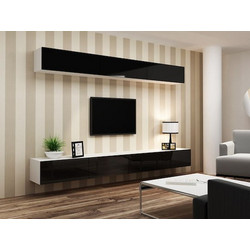 Cama Cabinet VIGO 90" full 90/35/32 white/black gloss