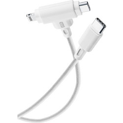 Cellularline Καλώδιο USB-C to USB-C 60W 1.5 m Λευκό