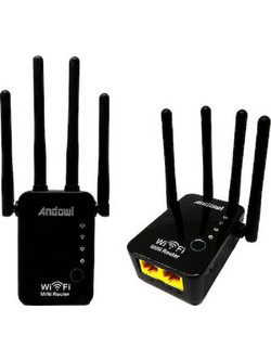 Andowl Q-T85 WiFi Extender Single Band (2.4GHz) 100Mbps