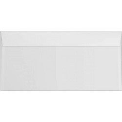 Metron Φάκελος Καρρέ Με Αυτοκόλλητο 11x23cm 90gsm Λευκός (25ΤΜΧ)