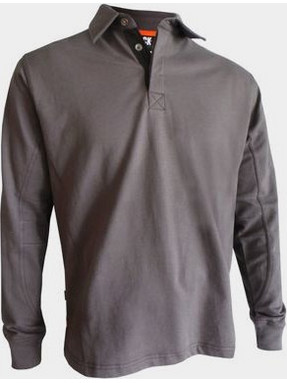 Herock 017236134 Troja Μπλούζα Μακρυμάνικη Polo Grey XXL