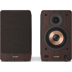 Sharp CP-SS30 Αυτοενισχυόμενα Ηχεία με Bluetooth 60W Walnut (Ζεύγος)