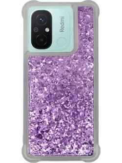 Vivid Liquid Glitter Back Cover Purple (Xiaomi Redmi 12C)