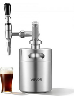 VEVOR Nitro Cold Brew Coffee Maker 2L Nitrogen Dispenser System, Home Brew Coffee Keg, φορητός εγχυτήρας αζώτου με διανομέα και βαλβίδα εκτόνωσης πίεσης, δώρο για τους λάτρεις του καφέ