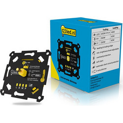 Εντοιχιζόμενος ρυθμιστής LED 3-250W, διακόπτης φάσης (RLC) 123led, μάρκας σπιτιού