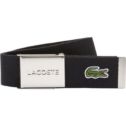 Lacoste Engraved Buckle Ανδρική Ζώνη Μαύρη RC2012-031