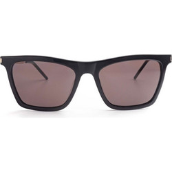 Saint Laurent SL511 001 Γυναικεία Γυαλιά Ηλίου Τετράγωνα Κοκάλινα Μαύρα με Μαύρο Φακό