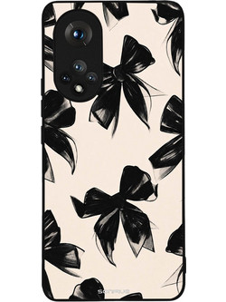 Sonique Diva Series Θήκη (Honor 50 5G / Nova 9) Μαύρα Φιογκάκια