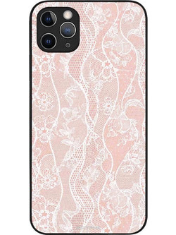 Sonique Diva Series Back Cover Pink Lace (iPhone 11 Pro Max)