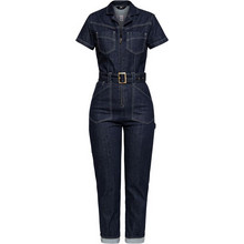 Γυναικεία Ολόσωμη Φόρμα Τζιν Queen Kerosin Motorway Riders Denim overall dark blue