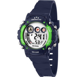 Chronostar Pop Ψηφιακό Ανδρικό Ρολόι με Μπλε Λουράκι R3751277004