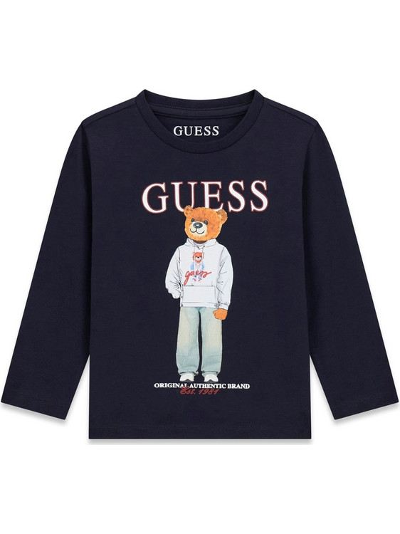 Guess Παιδικό T-Shirt Μακρυμάνικο Navy Μπλε N6YI06K3794-G7V2