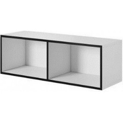 Cama open storage cabinet ROCO RO2 112/37/37 white/black RO2 BI/CZ