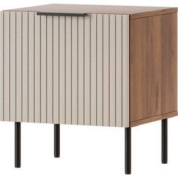 Cama Bedside cabinet, 2 pcs. ALMERA 50x42x44 walnut/cashmere