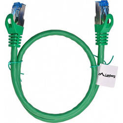 Lanberg S/FTP Cat.6a Καλώδιο Δικτύου Ethernet 0.5m Green