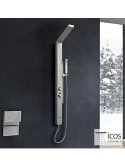 Θερμομικτική Στήλη Ντουζ - Υδρομασάζ FINA SATIN ICOS SHOWER