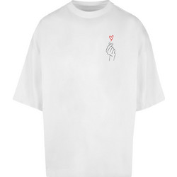 K Heart Huge Tee white