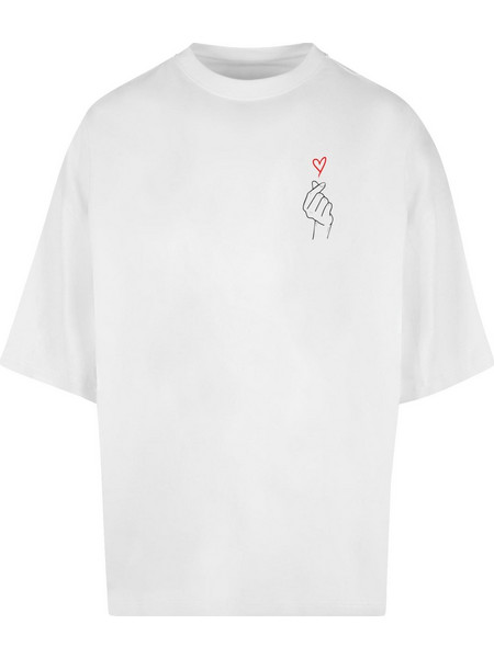 K Heart Huge Tee white