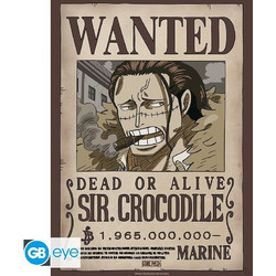 One Piece Poster Chibi 52x38 Wanted Crocodile Wano - GBYDCO640
