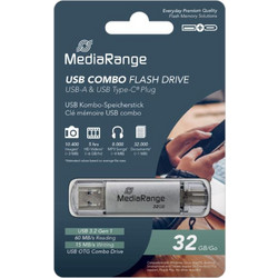 MediaRange MR936 32GB USB Stick 3.2 Gen 1 με USB-A & USB-C