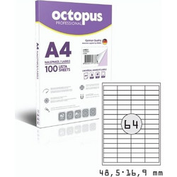 ΕΤΙΚΕΤΕΣ OCTOPUS 0192 48,5x16,9 τεμ 6400/Κ 100φ