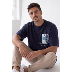 T-SHIRT BLUE IRISES - ΜΠΛΕ