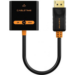 ADAPTOR CABLETIME DP ΣΕ VGA CT-AV586-03G 1080p/60Hz BLACK