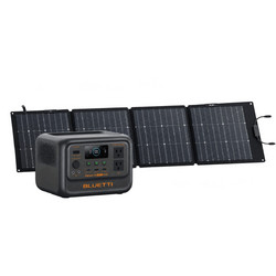 Bundle | Bluetti Premium 100v2 & Ecoflow 220W Portable Solar Panel