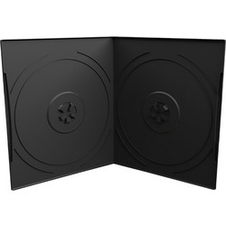 MediaRange DVD Case for 2 discs, 7mm, pocket sized, Black (MRBOX10-2)