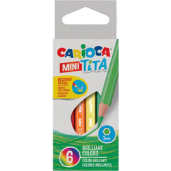 Carioca Mini Tita Ξυλομπογιές Σετ 6τμχ