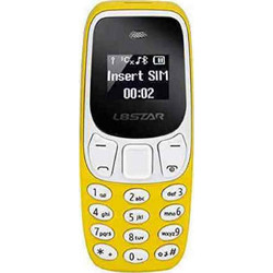 Mini Dual SIM Κινητό με Κουμπιά κίτρινα