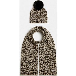 Guess Παιδικό Σετ Σκουφάκι και Κασκόλ Animal Print Girl (J2BZ04Z32W0-FU63)