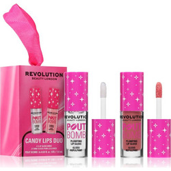 Revolution Candy Lips Duo σετ δώρου για τα χείλη 1 ml