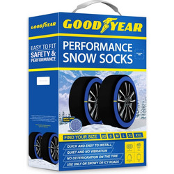 Goodyear Performance Snow Socks X-Large Αντιολισθητικές Χιονοκουβέρτες για Επιβατικό 2τμχ