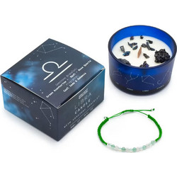 Ζυγός (Libra) Αρωματικό Κερί Σόγιας Zodiac Crystal 320gr Ancient Wisdom