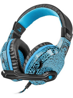 Natec Fury Hellcat Gaming Headset Over Ear Blue Black