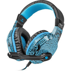 Natec Fury Hellcat Gaming Headset Over Ear Blue Black