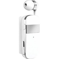 EGOBOO Clip&Go Ακουστικό Bluetooth In Ear Πέτου White