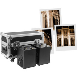 EVOSPARK 600 TWIN SET | Ζεύγος Μηχανών Πυροτεχνημάτων Cold Sparkle σε Flightcase